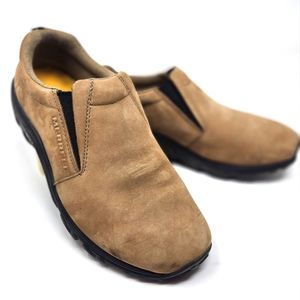 Merrell Men's 8.5 Jungle Moc Leather Nubuck - Stone